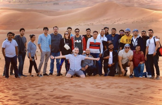 A TAMM team outing in the desert